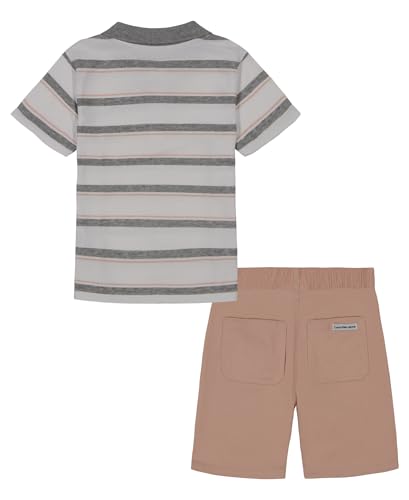 Image of Calvin Klein baby-boys 2pc Polo Short Set