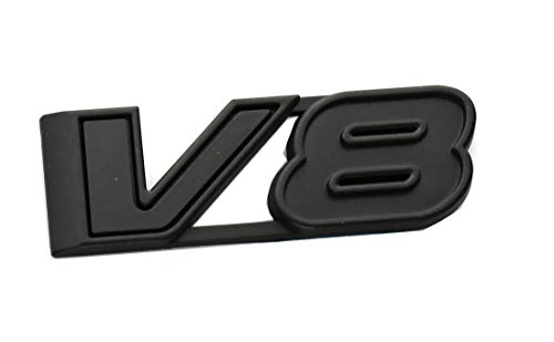 Image of CDD 2pcs V8 Emblems 3D Sticker Nameplate Badge Decal Replacement for 17-21 Truck Canyon Colorado (Matte Black)