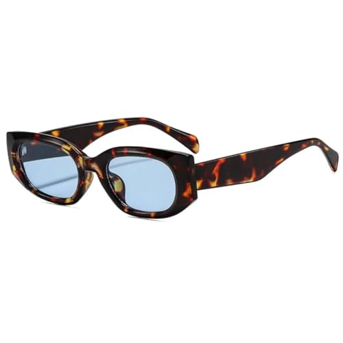 Lunettes de soleil œil de chat vintage pour femme avec monture léopard rétro chic et verres UV400