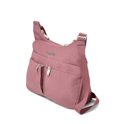 Image of Baggallini Crossbody Travel Bag 11x8.5 Lightweight Water-resistant Nylon Handbag