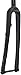 Ritchey WCS Carbon Brevet Road Fork - 700, 12 x 100mm Thru-Axle, Straight Steerer, Flat Mount, Matte Carbon