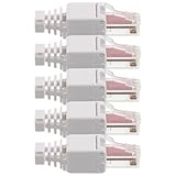 Qualité de transmission constante : le connecteur rj45 non et les extrémités ethernet cat6 traversantes offrent des performances maximales, prenant en charge des flux de données stables sur de longues distances, sertissage d'extrémité de câble ethernet, connecteurs de câble ethernet cat6