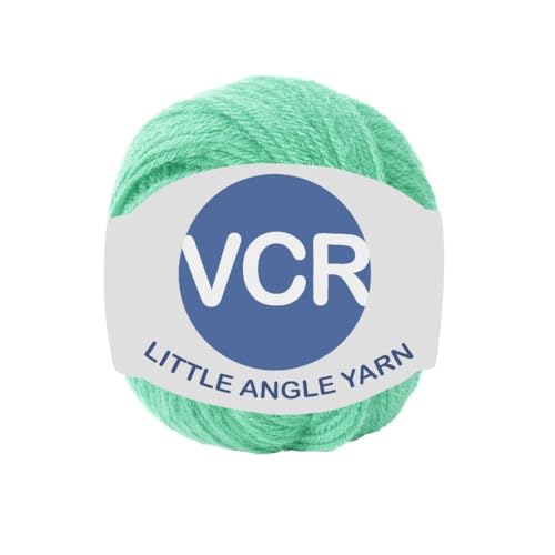 Image of VCR 4 Ply Light Cyan Little Angle Yarn, 25 Grams, 92 Meters Length, 100% Acrylic Soft Baby Knitting Yarn for Crochet, Newborn Sweaters, Soft Baby Socks, Mittens and Leggings, Pack of 1