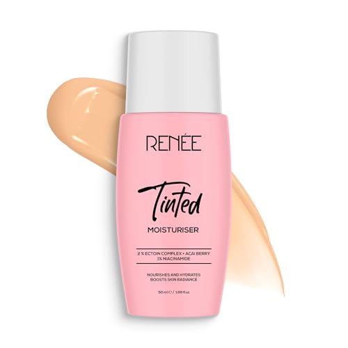 RENEE Tinted Moisturiser – Rose Veil| Hydrates, Boosts Radiance, Repairs Barrier & Brightens Skin | With Niacinamide, Acai Berry & Ectoin | 50 ml