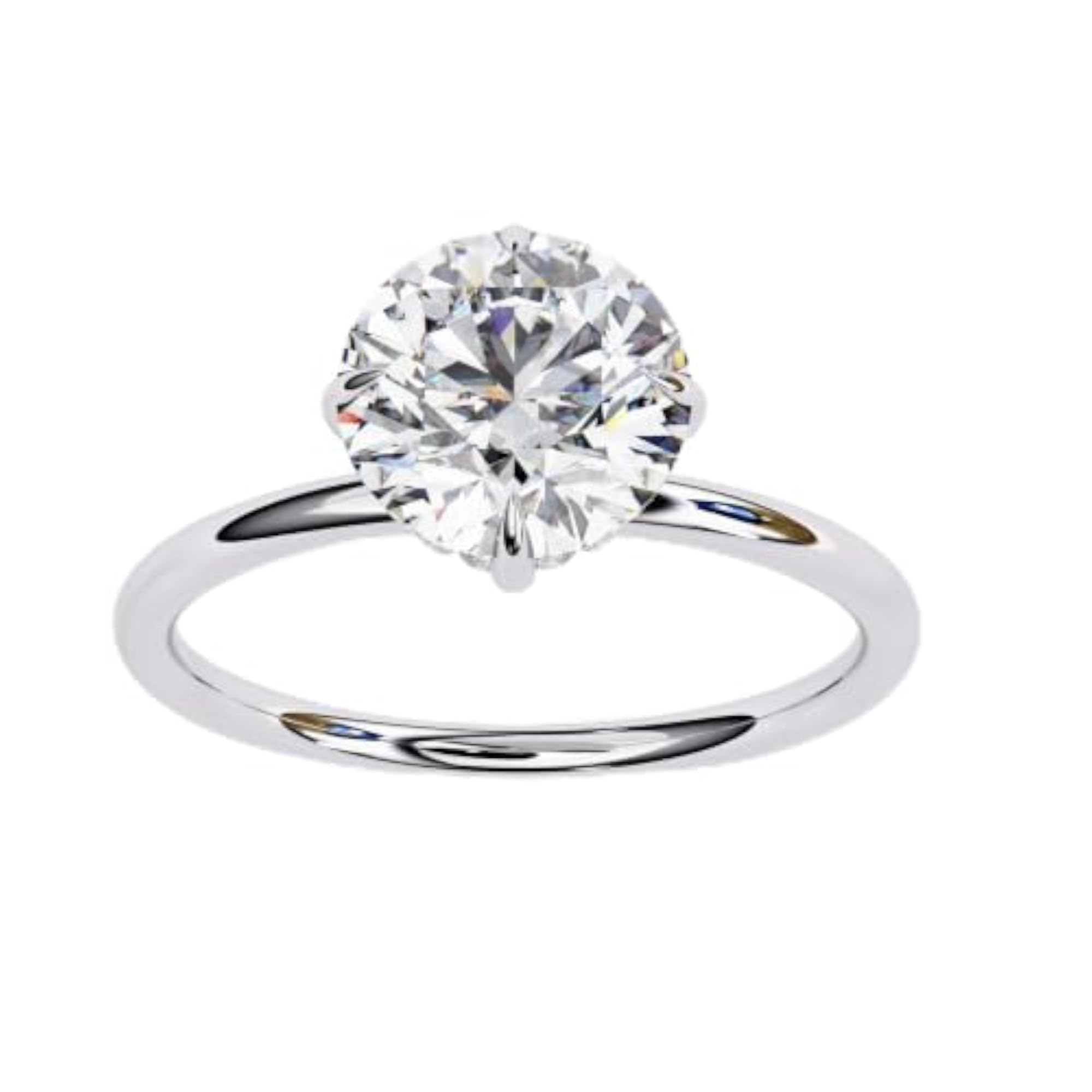 Women's Pure Radiance Round Diamond Solitaire Ring
