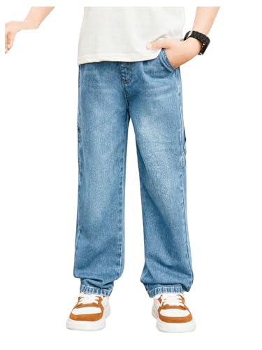 Baggy Jeans Jungen - Loose Fit Cargo Hose Mit Elastischer Taille 4-12 Jahre