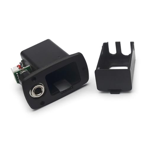 Boîtier de batterie de rechange 9V noir pour guitare basse