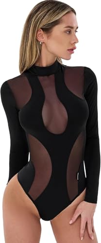 Bona Fide Sexy One Piece Bathing Suit for Women - Black One Piece Swimsuits for Women - Monokini