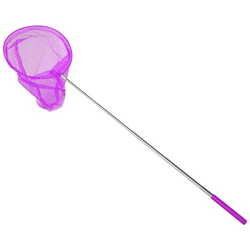 Rede de aterragem, Andoer Rede telescópica de 5 borboletas para crianças Redes de pouso de pesca Red