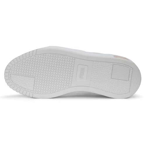 Puma Womens Carina Street Sneaker, Puma Womens White-Rose Dust-Feather Gray, 11