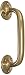 Rockwood 131.3 Brass Surface Mounted Cast Door Pull, 7-1/2" Length, Polished Clear Coated Finish
