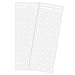 Lot de 2 autocollants transparents de remplacement pour clavier russe, fond transparent avec lettrage blanc, pour clavier d'ordinateur portable et de bureau