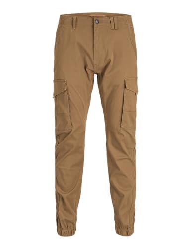Bestseller A/S JPSTPAUL JJFLAKE AKM Noos - Pantalones Cargo para Hombre, Goma 32/32, marrón, 32W x 32L