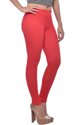Image of Frenchtrendz Women's Slim Fit Mid Rise Stretchable Cotton Modal Spandex Jegging Pull On