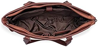 ZOUK Office Bag | Stylish Bags for Office Use | Laptop Bag 15.6 inch | Stylish Tote for Office Use | Purse for Women | Vegan Leather Handbag | Daily & Travel Use |
