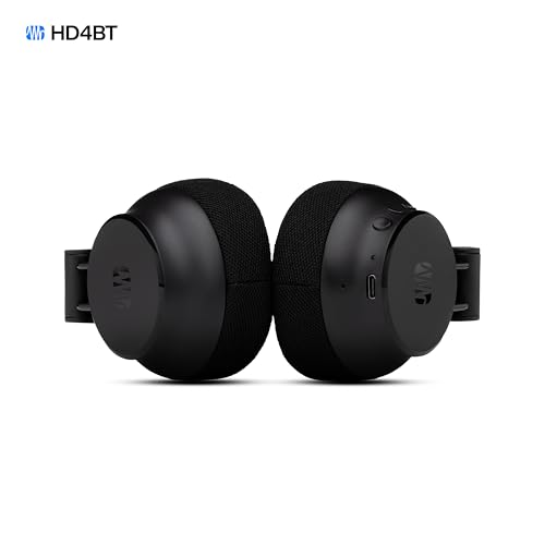Image of PreSonus Eris HD4BT - Over-Ear Closed-Back Wireless Headphones, Bluetooth, ANC Noise Cancelling, Up to 60 Hours Battery Life, Studio Headphones for Mixing, Monitoring, Recording, Eclipse Black