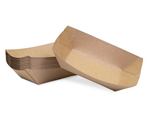 Large (3 Lb.) Kraft Paper Food Tray | 25 Ct