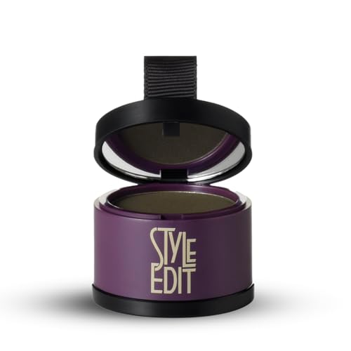 Image of Style Edit Root Touch Up Powder | Temporary Hair Color for Gray Roots and Thinning Hair | Salon-Quality, Transfer-Resistant Hair Concealer | Black, 0.13 oz (Pack of 5)