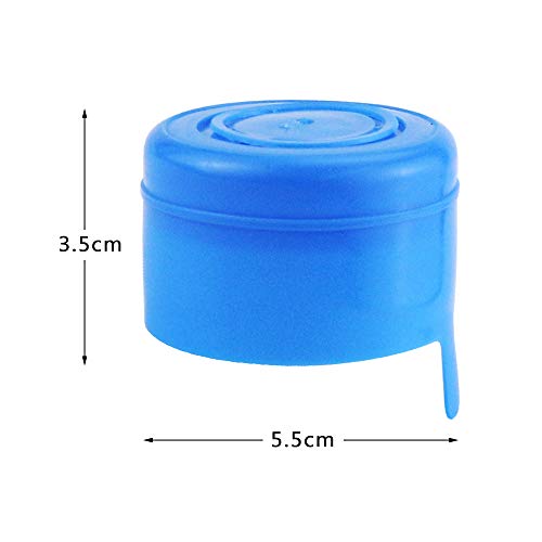 Neworkg 30 Pack 3 and 5 Gallon Non-Spill Water Jug Caps, Reusable Anti Splash Bottle Caps, 2 PCS Crowbar for Removing Caps - Thumbnail 6