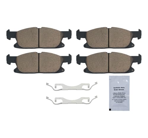 Image of HUSCH D2180 Front Ceramic Brake Pads Kit Fit For Ford Edge 2019-2023, For Lincoln Nautilus 2019-2020