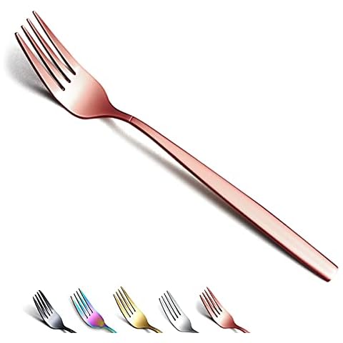 Berglander-Juego de 6 Tenedores de Mesa Oro rosa de acero inoxidable chapado en titanio brillante Cover