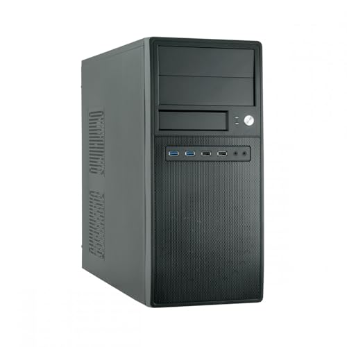 Boîtier PC Chieftec CG-04B-OP Midi Tower Noir châssis rigide en acier avec connecteurs en façade