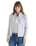 CECIL Damen 2515613 Glitzernde Hoodie Sweatjacke, Luna Grey Melange, M