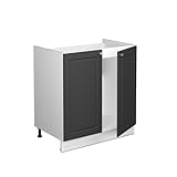FORNITURA: Blocco cucina con piano di lavoro, materiale di montaggio, istruzioni di montaggio (se non diversamente specificato, gli elettrodomestici e le decorazioni non sono inclusi nella fornitura).