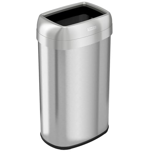 iTouchless 16 Gallon / 61L Open Top Commercial Trash Can