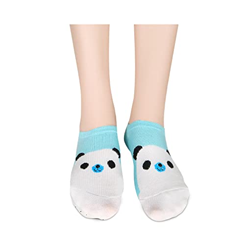 Image of Benefeet Sox Funny No Show Socks Womens Girls Fun Animals Novelty Low Cut Socks Cute Crazy Sock Non Slip Christmas Gifts