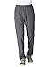 YSENTO Men Hiking Pants Breathable Sports Sweats Running Pants Zipper Pockets Dark Grey Size M