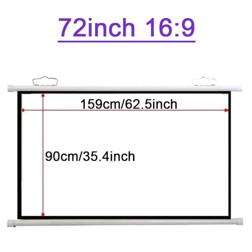 Pantalla Proyector Manual 72 Pulgadas 16:9 miniatura 7