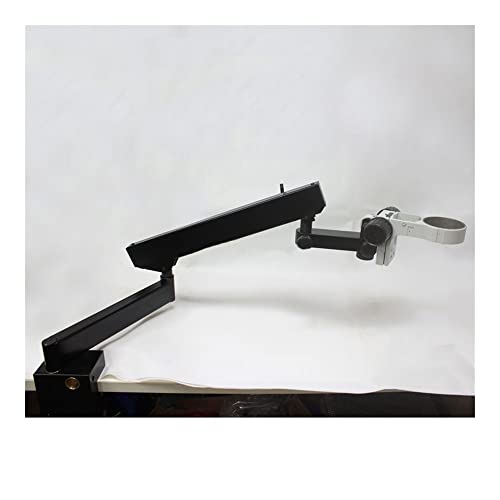 顕微鏡キット 双眼三眼顕微鏡用ステレオ顕微鏡フォーカシングブラケットロングアームブームクランプ大型ステレオテーブルスタンド 顕微鏡レンズアダプター