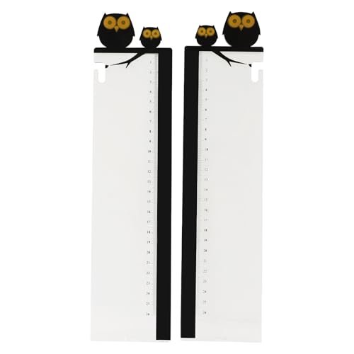 LEDMOMO 2個 ?猫デザインのパソコン用アクリルサイドパネル メモ貼付け可能なスクリーン横ボード 付箋ボード付き 便利な定規機能付き ディ