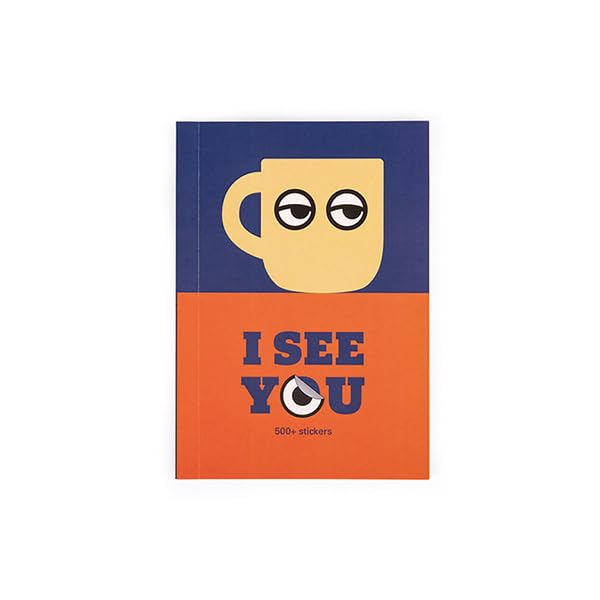 KIKKERLAND Ojo Sea You Sticker Book GG277 Livre d'autocollants avec inscription « I See You Sticker Book GG277 »