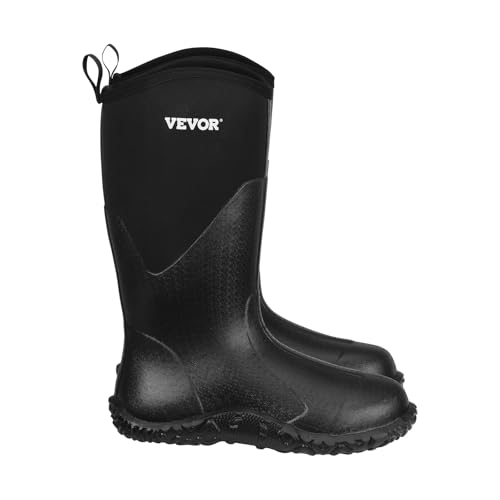VEVOR Gummistiefel, Schutzschuhe, rutschfeste Stiefel, isolierte Schlammstiefel für die Gartenarbeit, Arbeitsstiefel, ideal zum Wandern, Angeln, oder für die Gartenarbeit, Größe 10 US