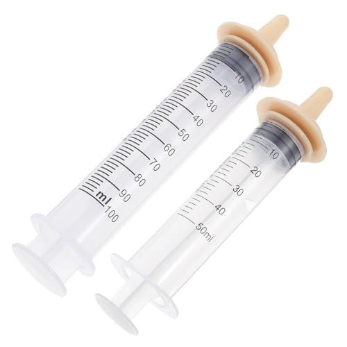 Ipetboom 携帯用プラスチック製ペット授乳シリンジ 洗える再利用可能な柔らかい乳首 家用給餌器具 子犬 子猫 ハムスター対応 軽量コンパクト設計