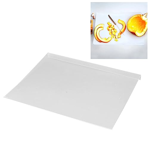 Tabla de Cortar Acrílica, Tablas de Cortar para Encimera, Tabla de Cortar Transparente Ligera Antideslizante con Labio para Encimera de Cocina (45 * 40cm)