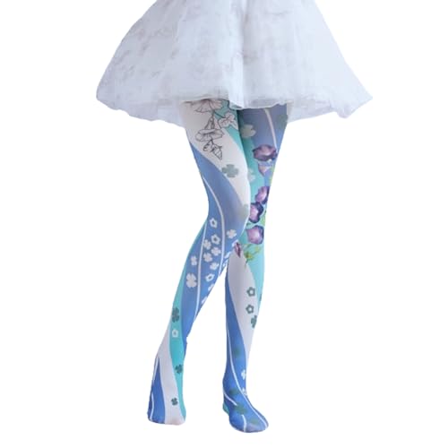 Premium Velvet Fashion Vintage Floral Leggings Patterned Tights for Women with Designs 140D Pantyhose Opaque Stockings