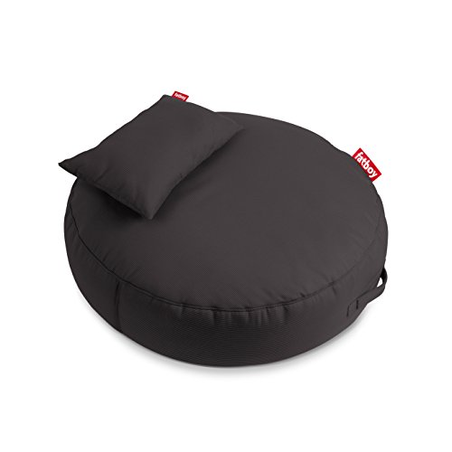 Fatboy Pupillow Indoor Outdoor Bean Bag Pouf Ottoman and Seat, Charcoal