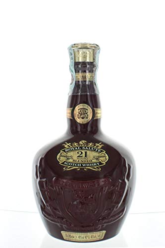 Chivas Regal - Royal Salute 21 Yo - Blue Wade Ceramic Decanter- Blended Scotch Whisky - 70cl - 40% ABV