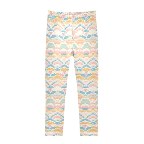 KLL Vintage Mandala Toddler Girls Cotton Leggings Soft Full Length Leg Yoga Pants Gym