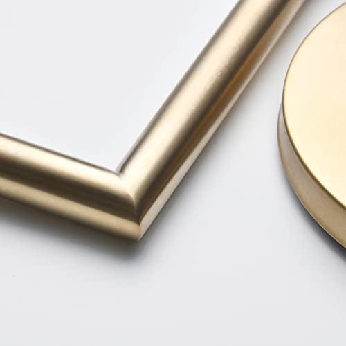 Toilet Paper Roll Holder Stand Brush Gold Bathroom Free Standing Toilet Tissue Paper Roll Holder Stand With Reserve Function Gta7982Bg #TOP5