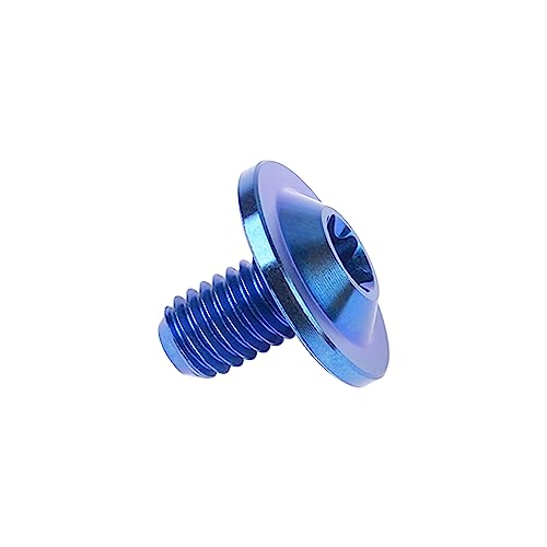 Image of Titanium Bolt Torx Head M6x10 15 20mm Screw for Bicycle Motorcycle Car Modification Pack of 6 (Anode Blue, M6x10mm)