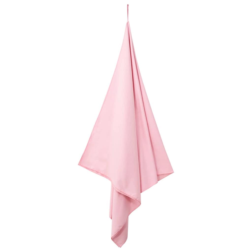 Lot de 2 serviettes de sport rose 200 x 100 cm en polyester polyamide à séchage rapide absorbantes pour salle de sport, camping, extérieur, spa, bien-être