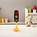 TOYANDONA Traffic Light Model Rounded Edges Simulation Signal Lamp with Automatic Light Change Sound Effects Early Education Playset for Traffic