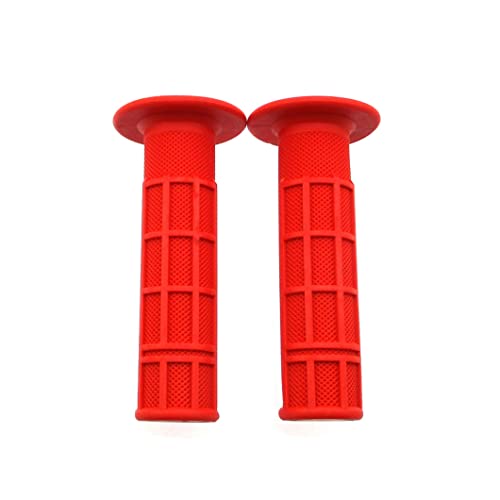 XLYZE Puños del mango del acelerador de goma suave Rojo para Yamaha YZ250 YZ125 YZ250F YZ450F TTR WR Pit Dirt Motor Trail Bike Motocicleta Cover