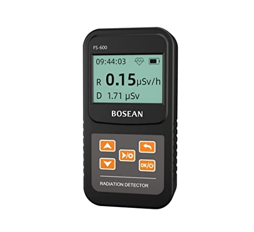 Détecteur de radiation FS600 Geigerger noir pour mesure de radioactivité