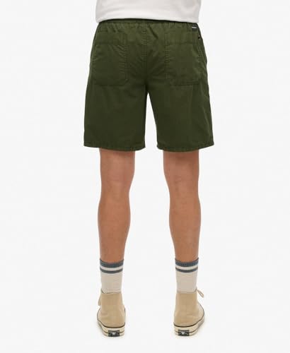 Superdry Short Essentials Walk pour homme, Vert militaire., XL
