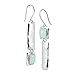Silpada Drop Earrings for Women, .925 Sterling Silver, Natural Chalcedony Hinged, 'I'll Never Pas-Tell'